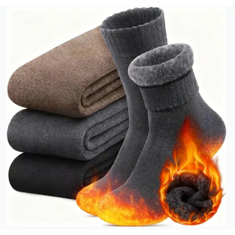 🔥🦶 HotFeet Arctic Thermal Wool Socks (Unisex) - Stay toasty on extreme cold 🧊🌡️