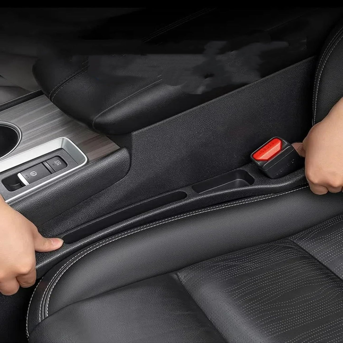 Drop Stopper 📱🚫- Universal Car Seat-Gap Filler Duo (Belt-Slot Safe)