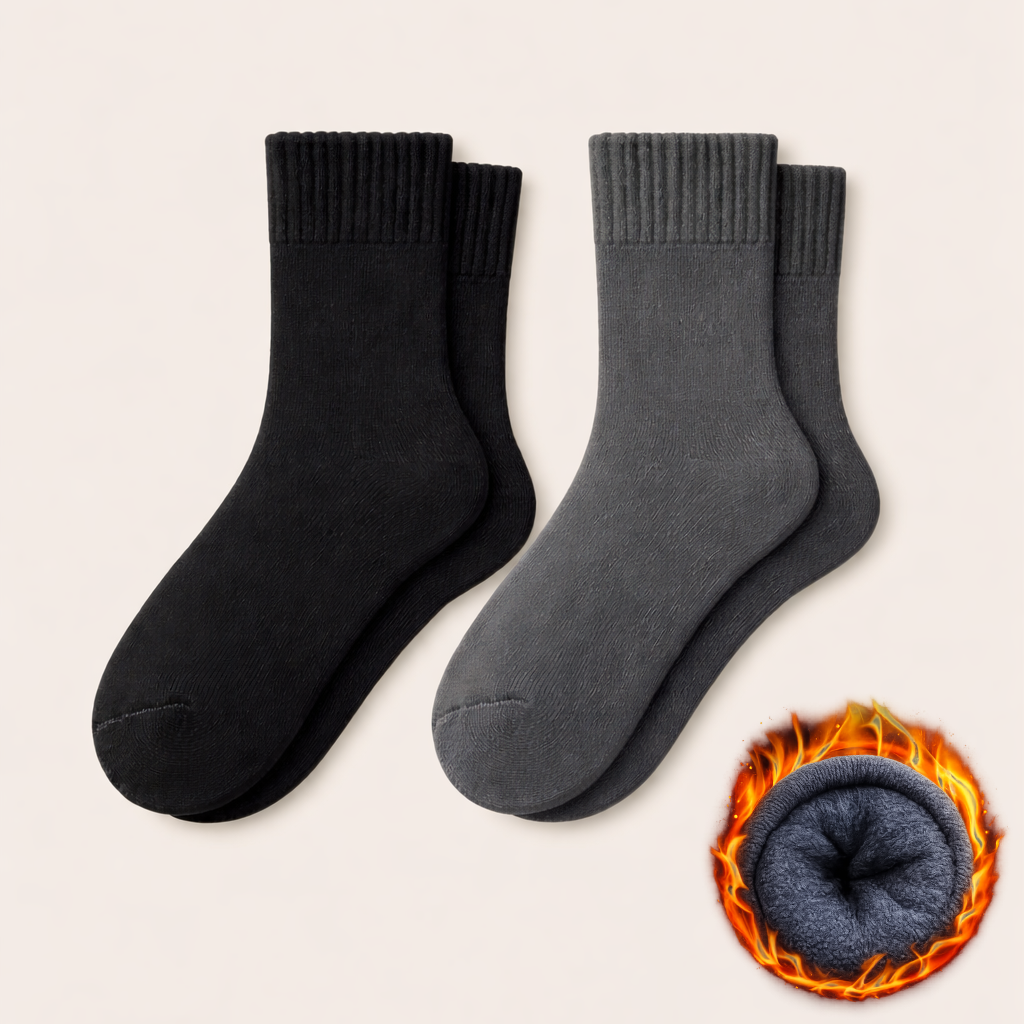 🔥🦶 HotFeet Arctic Thermal Wool Socks (Unisex) - Stay toasty on extreme cold 🧊🌡️