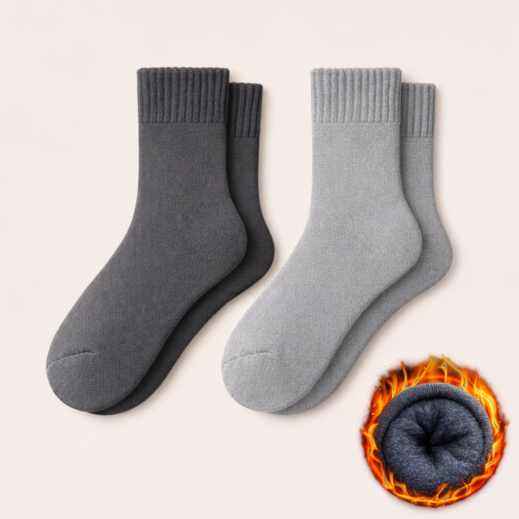 🔥🦶 HotFeet Arctic Thermal Wool Socks (Unisex) - Stay toasty on extreme cold 🧊🌡️