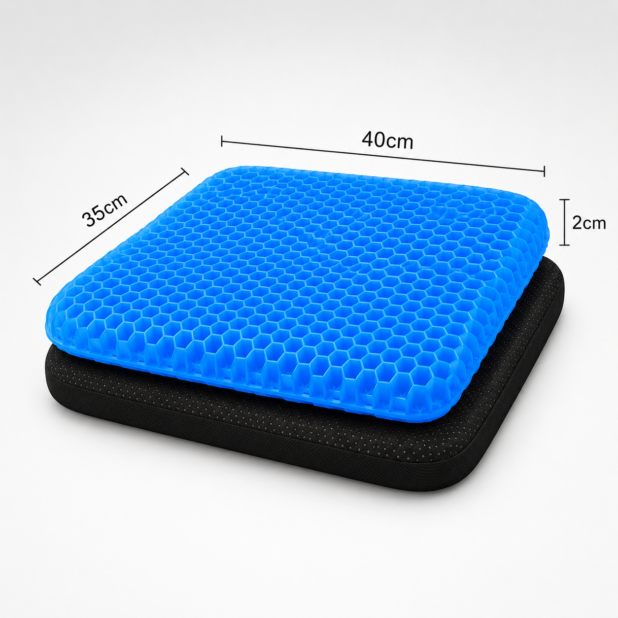 💺 ComfortPLUS Gel Seat Cushion | Sit Longer With Less Back, Hip & Tailbone Pressure ☁️