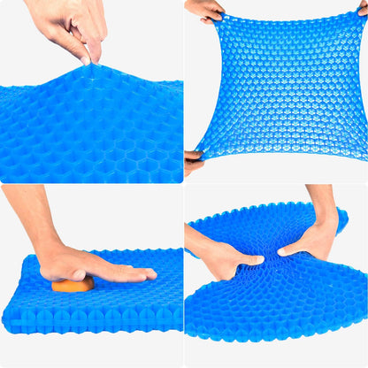 💺 ComfortPLUS Gel Seat Cushion | Sit Longer With Less Back, Hip & Tailbone Pressure ☁️