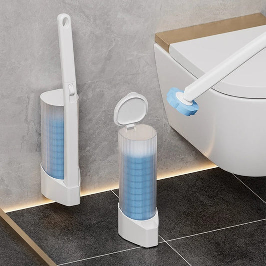 Wall-Mounted Disposable Toilet Brush